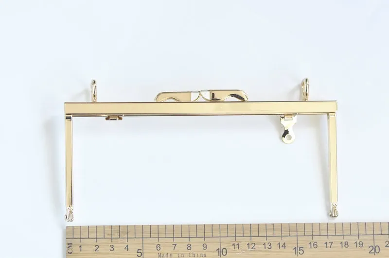 17.5cm( 6.8") Light Gold Purse Frame Bag Hanger 17.5x7.5cm
