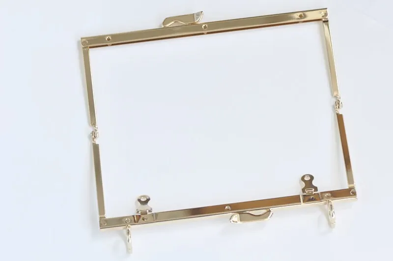 17.5cm( 6.8") Light Gold Purse Frame Bag Hanger 17.5x7.5cm