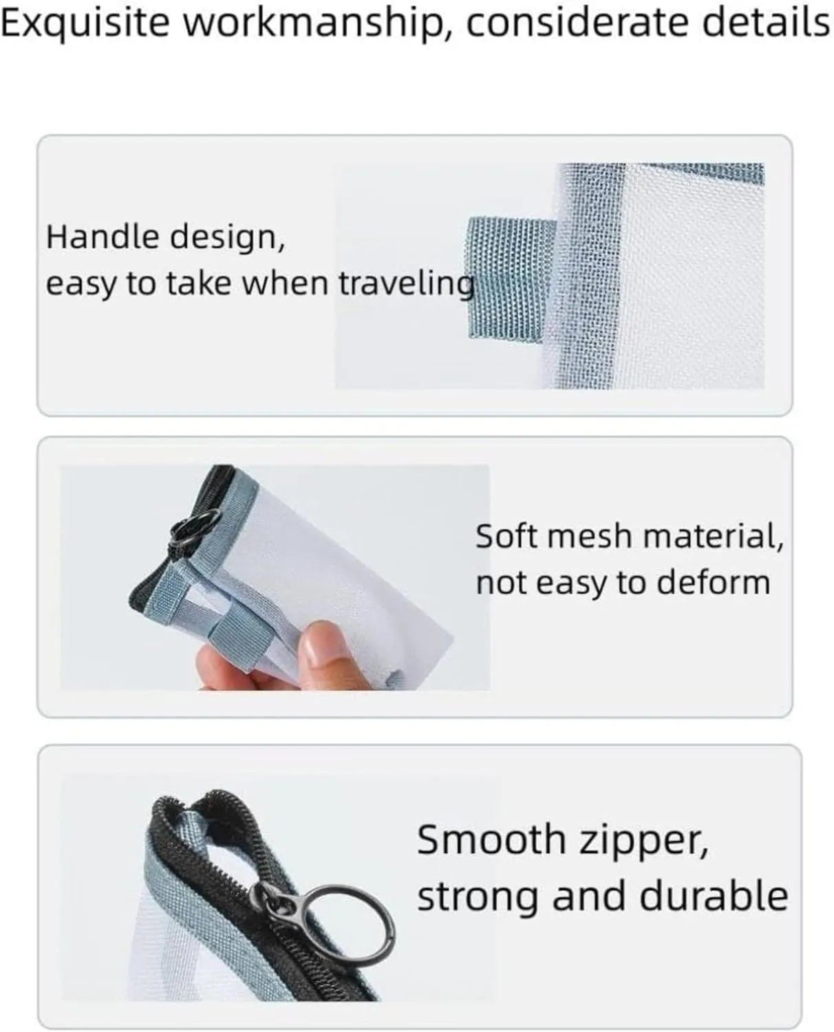 2PCS Mini Makeup Bag,Zipper Mesh Bags,Portable Small Makeup Pouch for Women,Small Travel Cosmetic Bag,Mini storage bag for coin,lipstick,jewelry