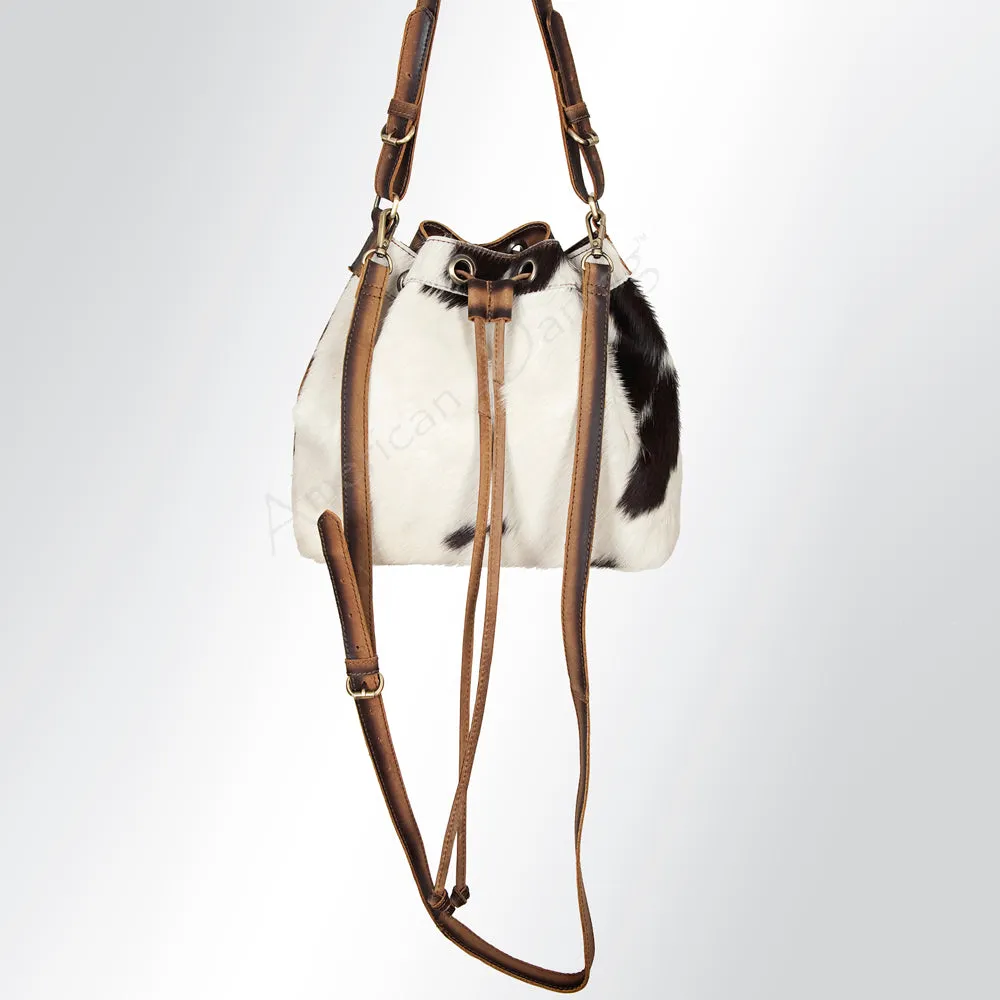 American Darling ADBGI125B Bucket Hair-On Genuine Leather Women Bag Western Handbag Purse