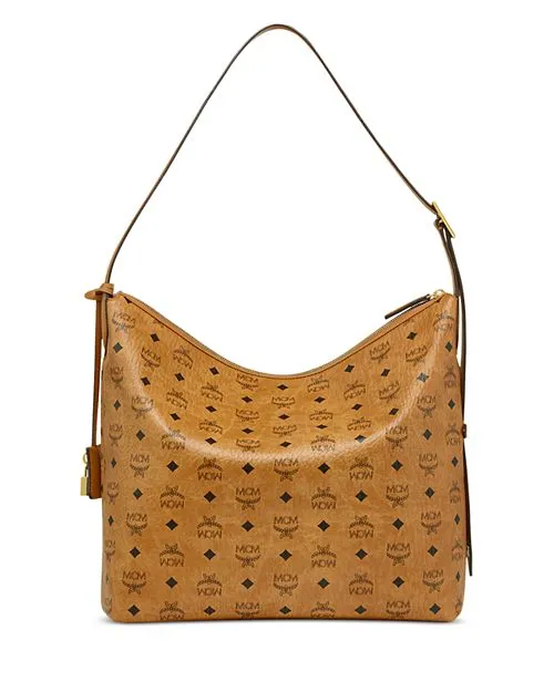 Aren Visetos MCM Large Hobo Bag, Brown