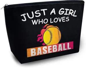 Baseball Gifts for Women Peace Love Baseball Makeup Bag Baseball Gift Bags Baseball Coach Gifts Baseball Party Favors Baseball Mom Accessories Baseball Bogg Makeup Bag for Baseball Lover