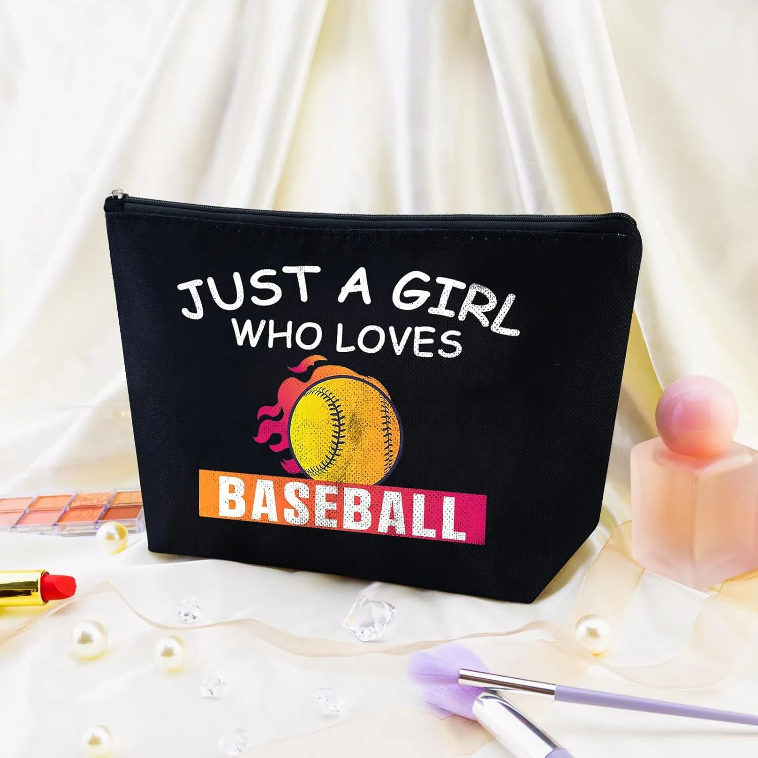 Baseball Gifts for Women Peace Love Baseball Makeup Bag Baseball Gift Bags Baseball Coach Gifts Baseball Party Favors Baseball Mom Accessories Baseball Bogg Makeup Bag for Baseball Lover