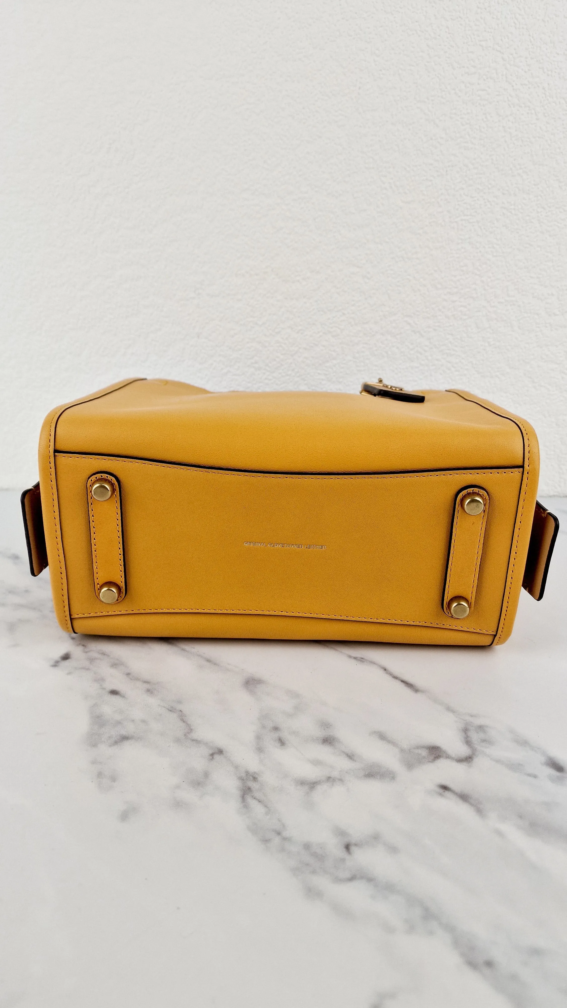 Coach 1941 Rogue 25 in Buttercup Yellow With Recycled Handles Leather Satchel - Coach C7619
