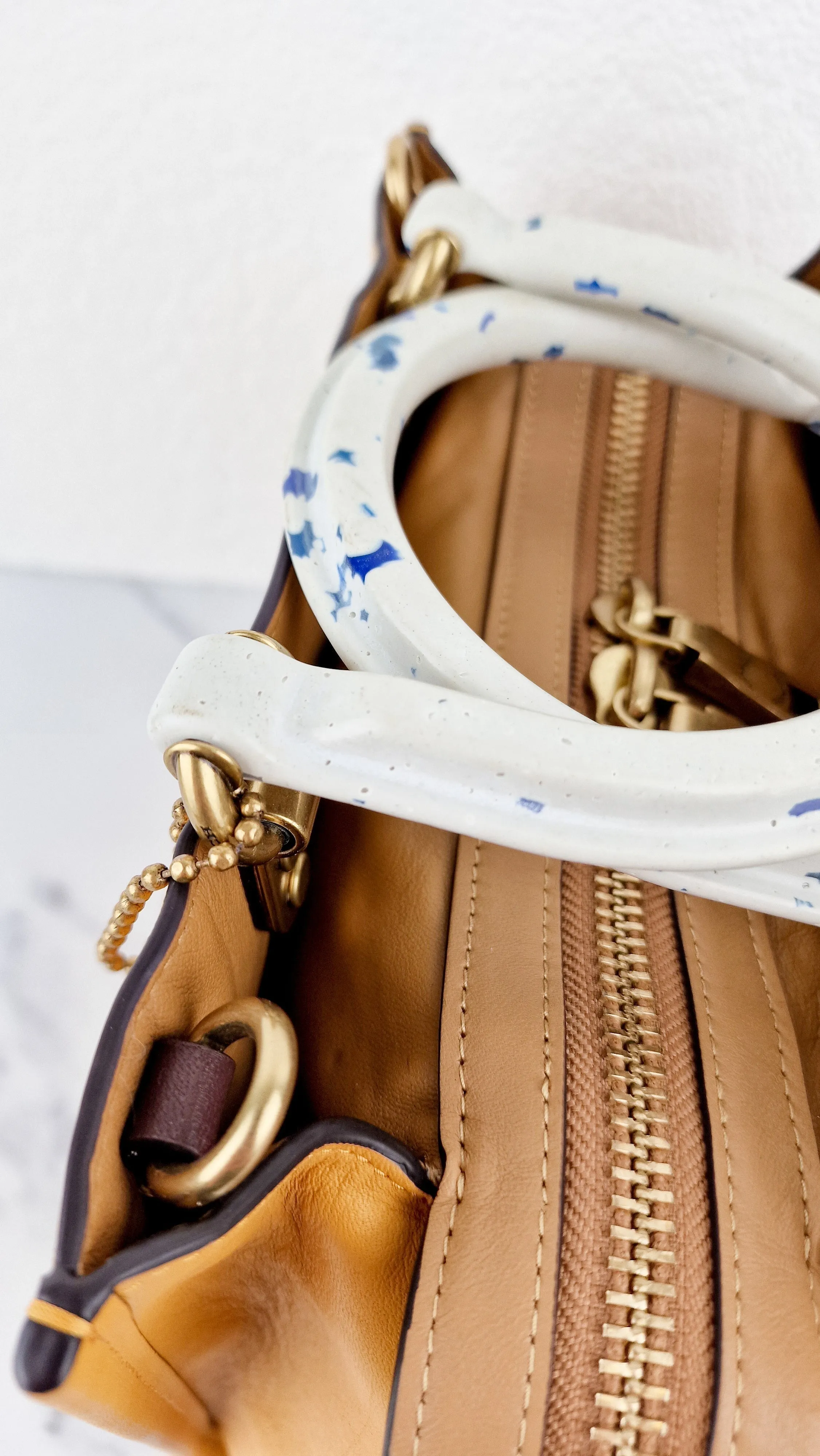 Coach 1941 Rogue 25 in Buttercup Yellow With Recycled Handles Leather Satchel - Coach C7619