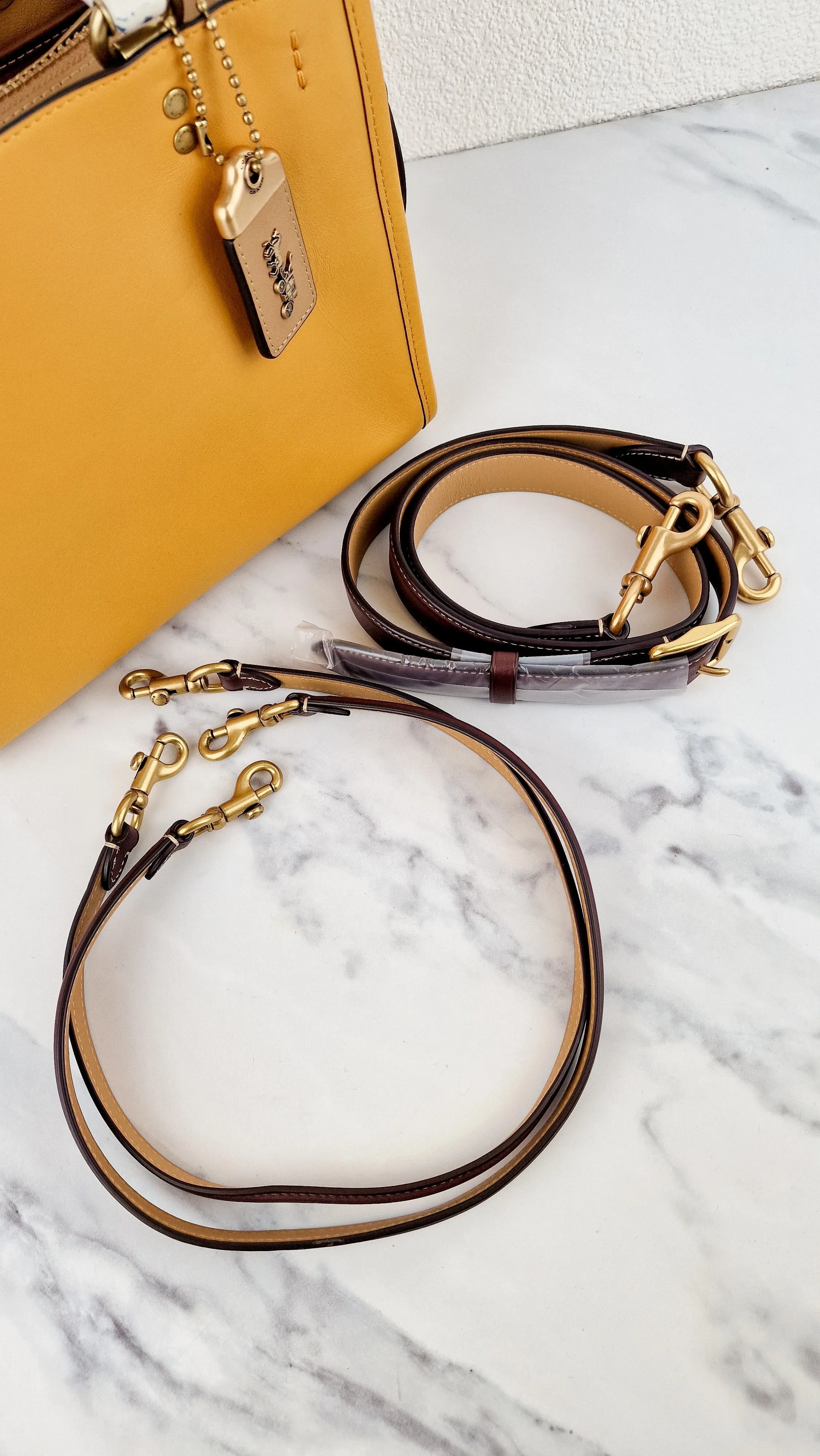 Coach 1941 Rogue 25 in Buttercup Yellow With Recycled Handles Leather Satchel - Coach C7619