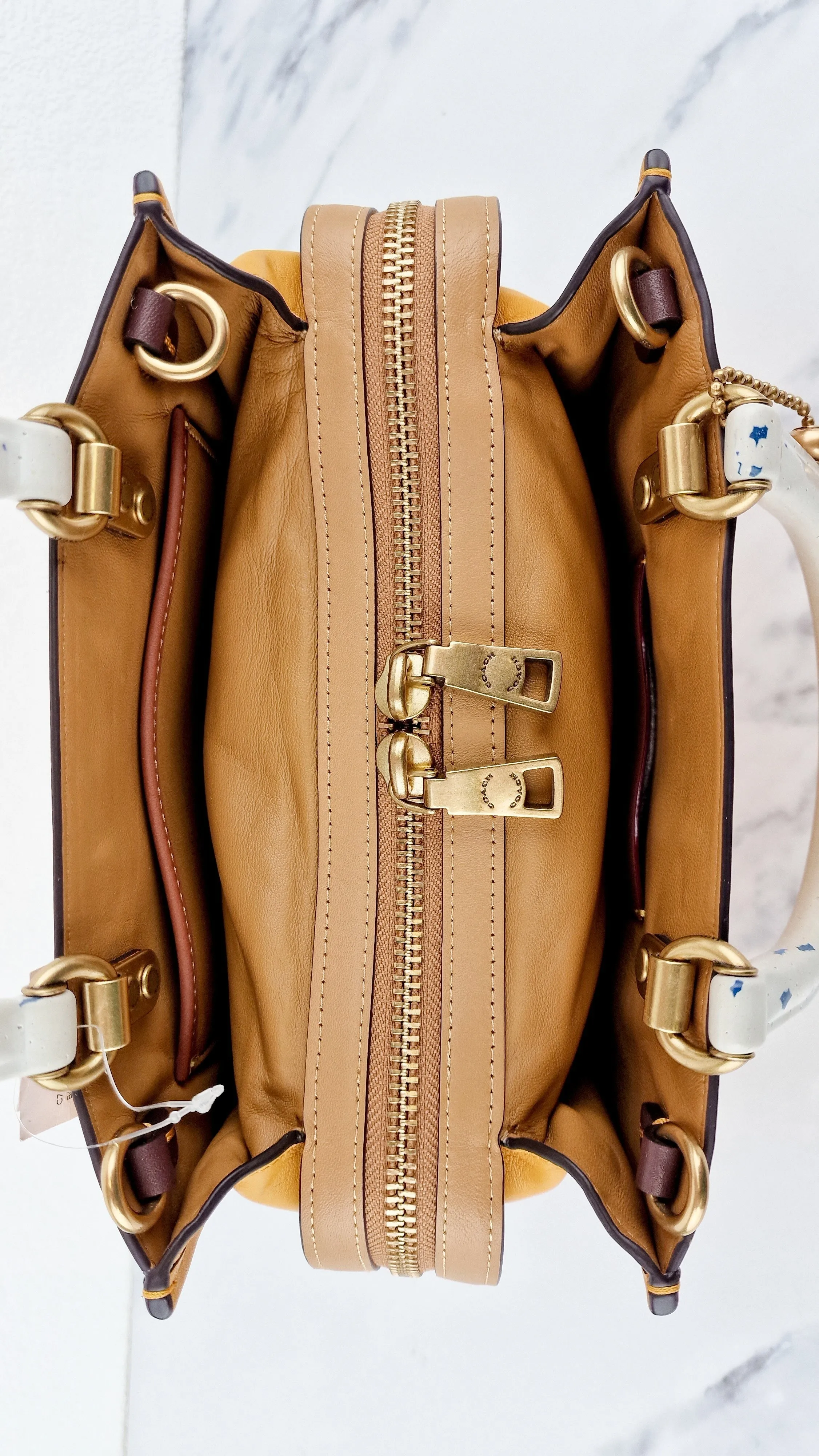 Coach 1941 Rogue 25 in Buttercup Yellow With Recycled Handles Leather Satchel - Coach C7619