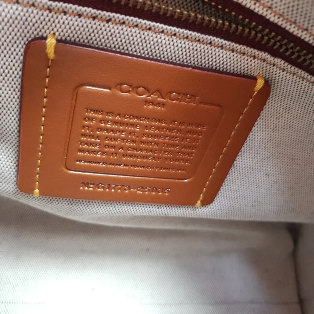Coach 1941 Rogue 31 Dusty Rose Pink With Quilting & Rivets Ombre Chevrons Bag