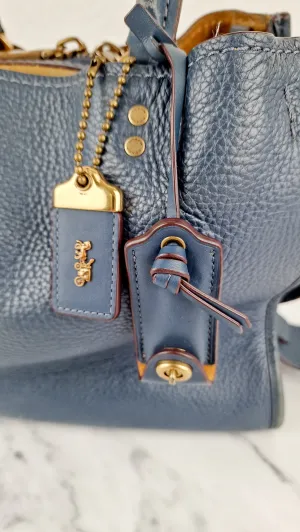 Coach 1941 Rogue 31 in Dark Denim Blue Shoulder Bag Satchel Handbag Coach 38124