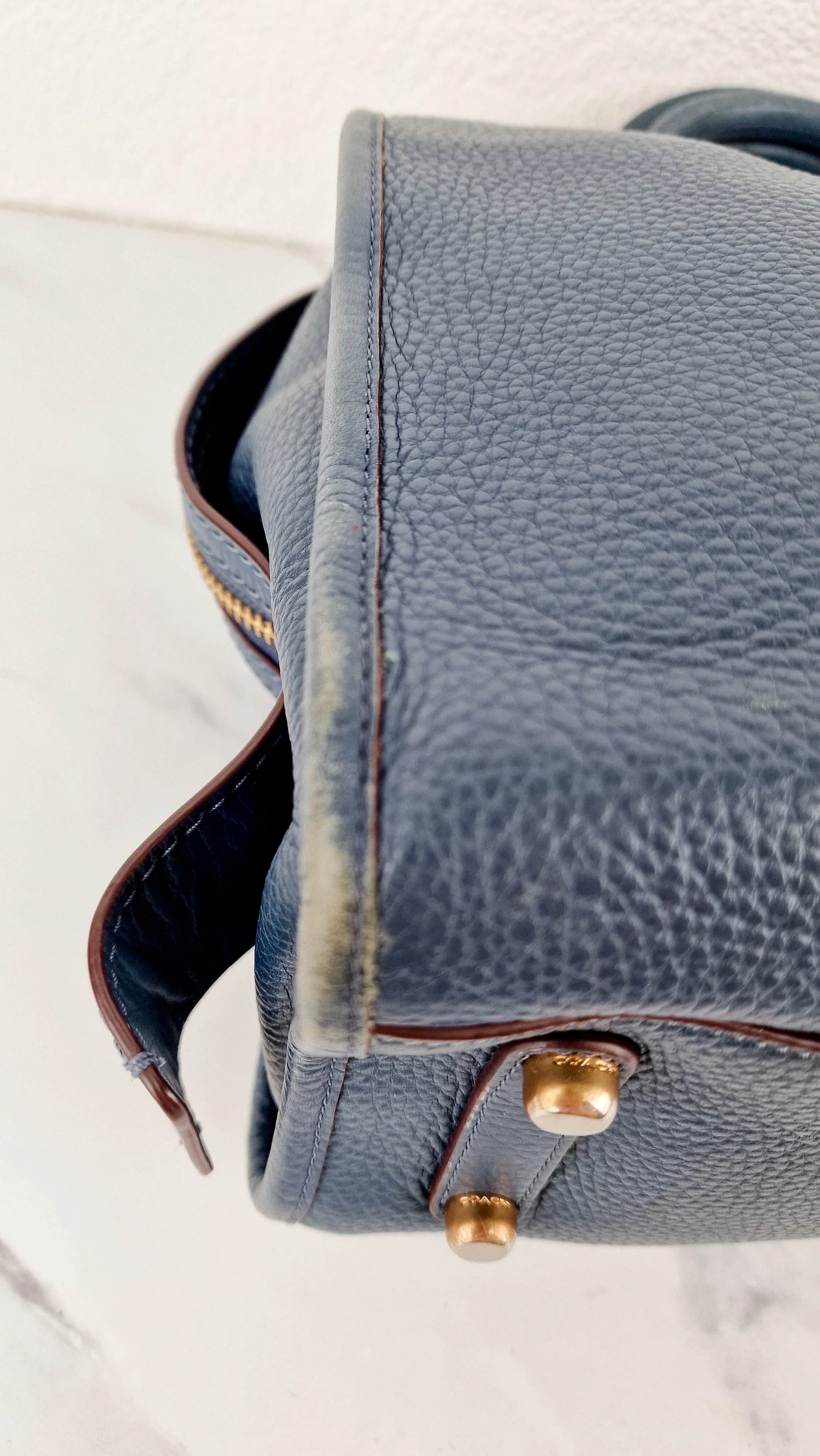 Coach 1941 Rogue 31 in Dark Denim Blue Shoulder Bag Satchel Handbag Coach 38124
