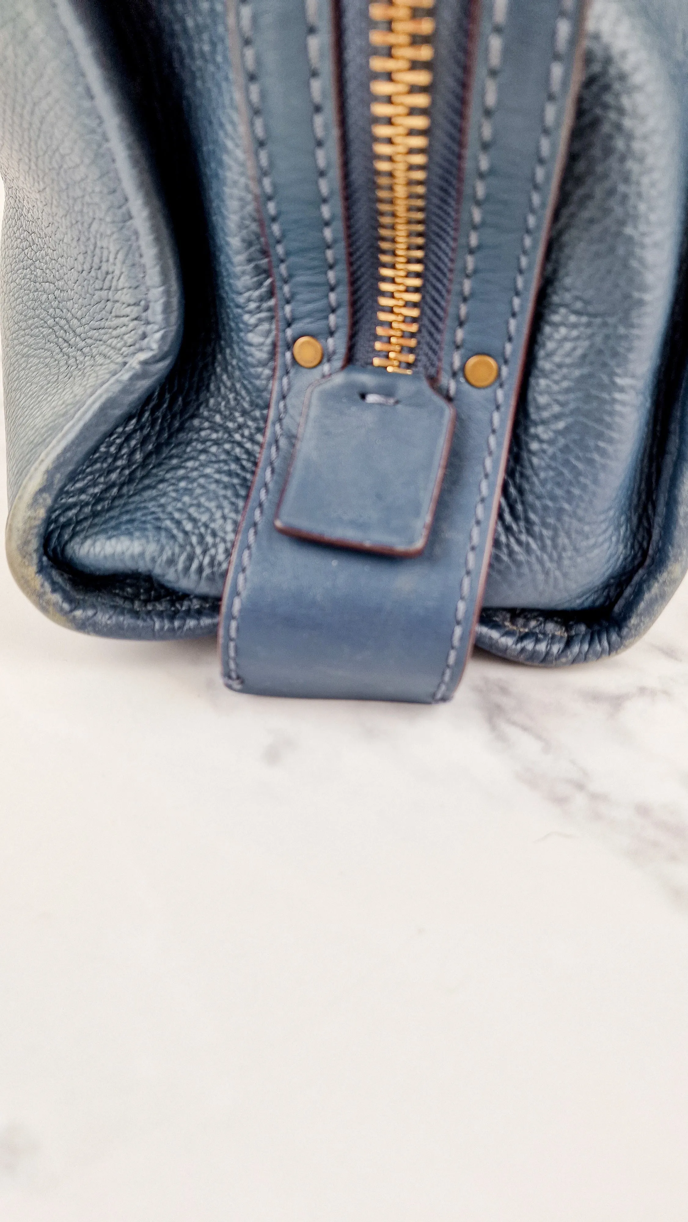 Coach 1941 Rogue 31 in Dark Denim Blue Shoulder Bag Satchel Handbag Coach 38124