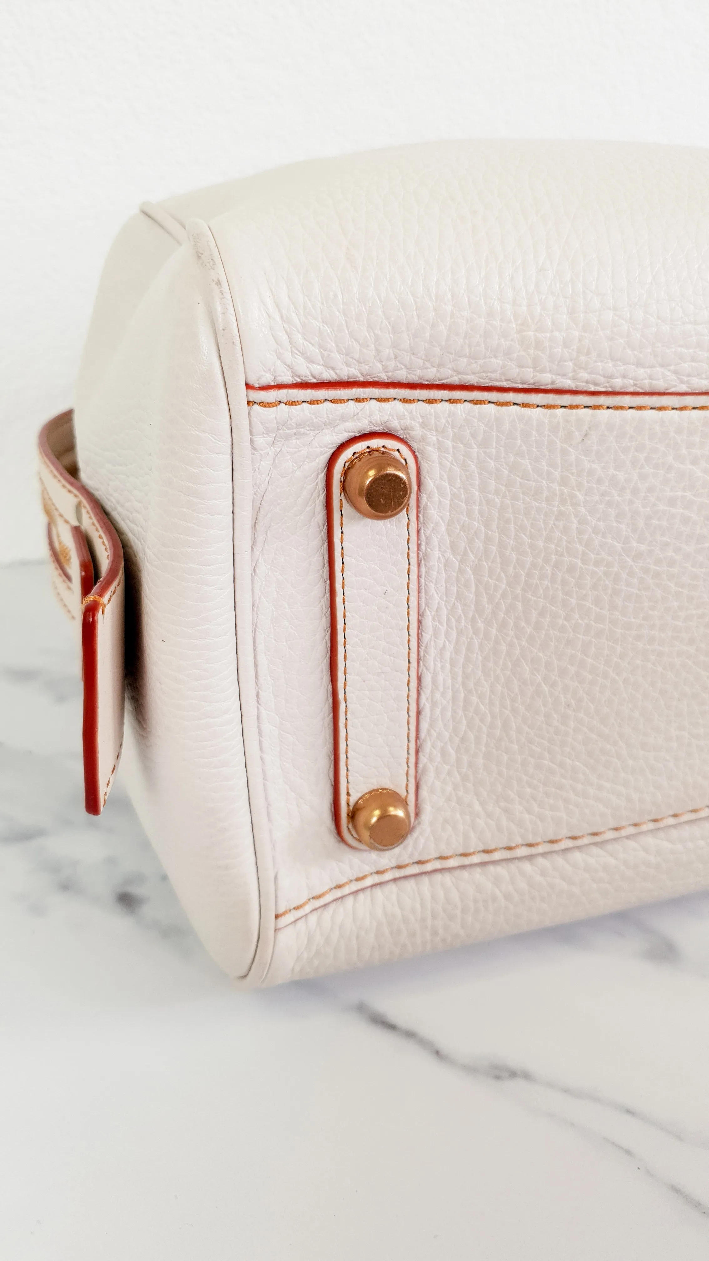 Coach 1941 Rogue Satchel 31 in Chalk with Honey Suede - Barrel Bag Coach 86857