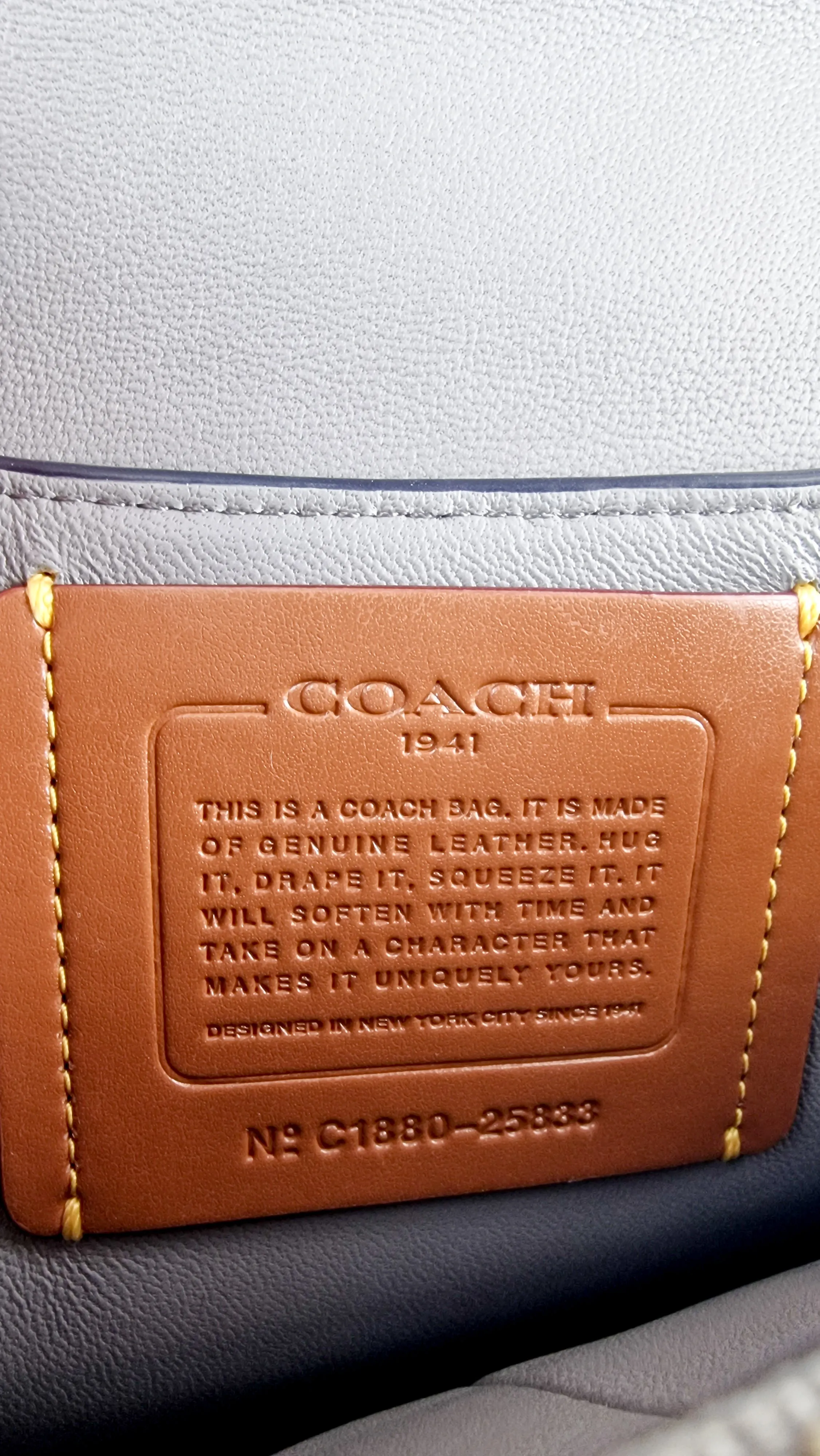 Coach 1941 Swagger Crossbody in Chambray Blue Suede & Smooth Leather - Clutch Shoulder Bag- Coach 25833