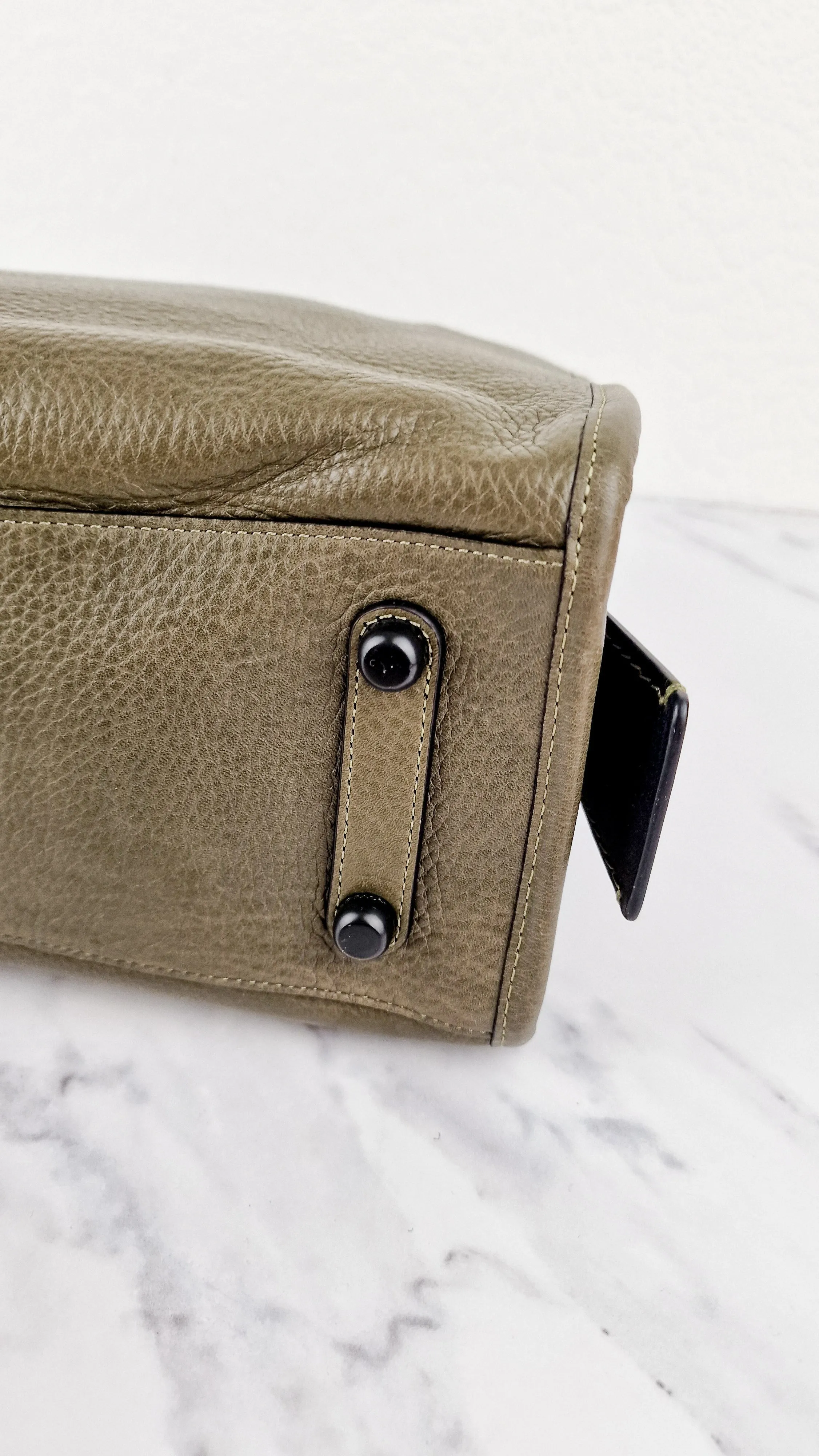 Coach Rogue 31 Olive Army Green With Black Details Handbag Colorblock Dark Green - Coach 38124