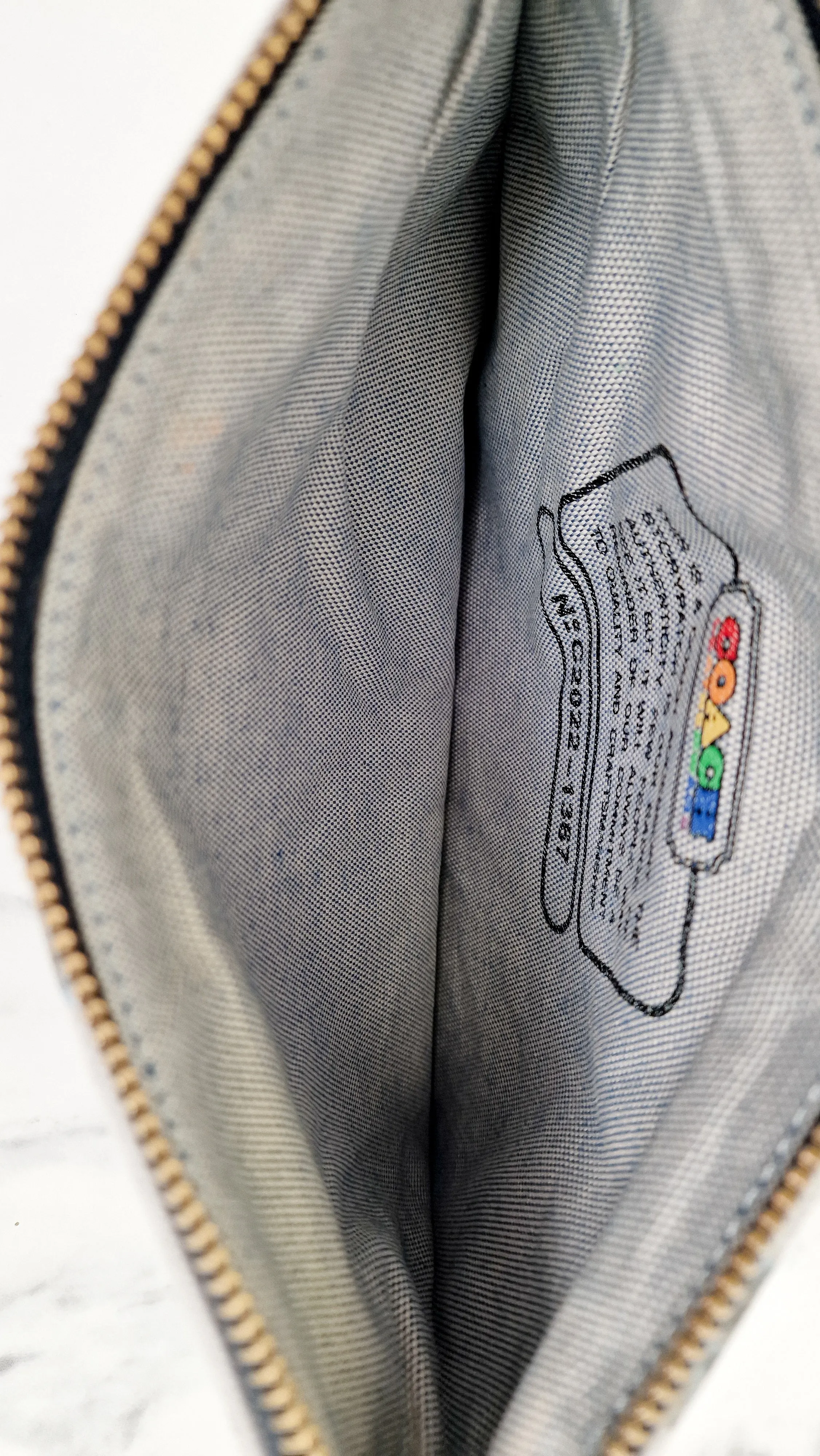 Coach Sharky Turnlock Pouch in Rainbow Signature on Palm Tree canvas Grey Clutch - 1367
