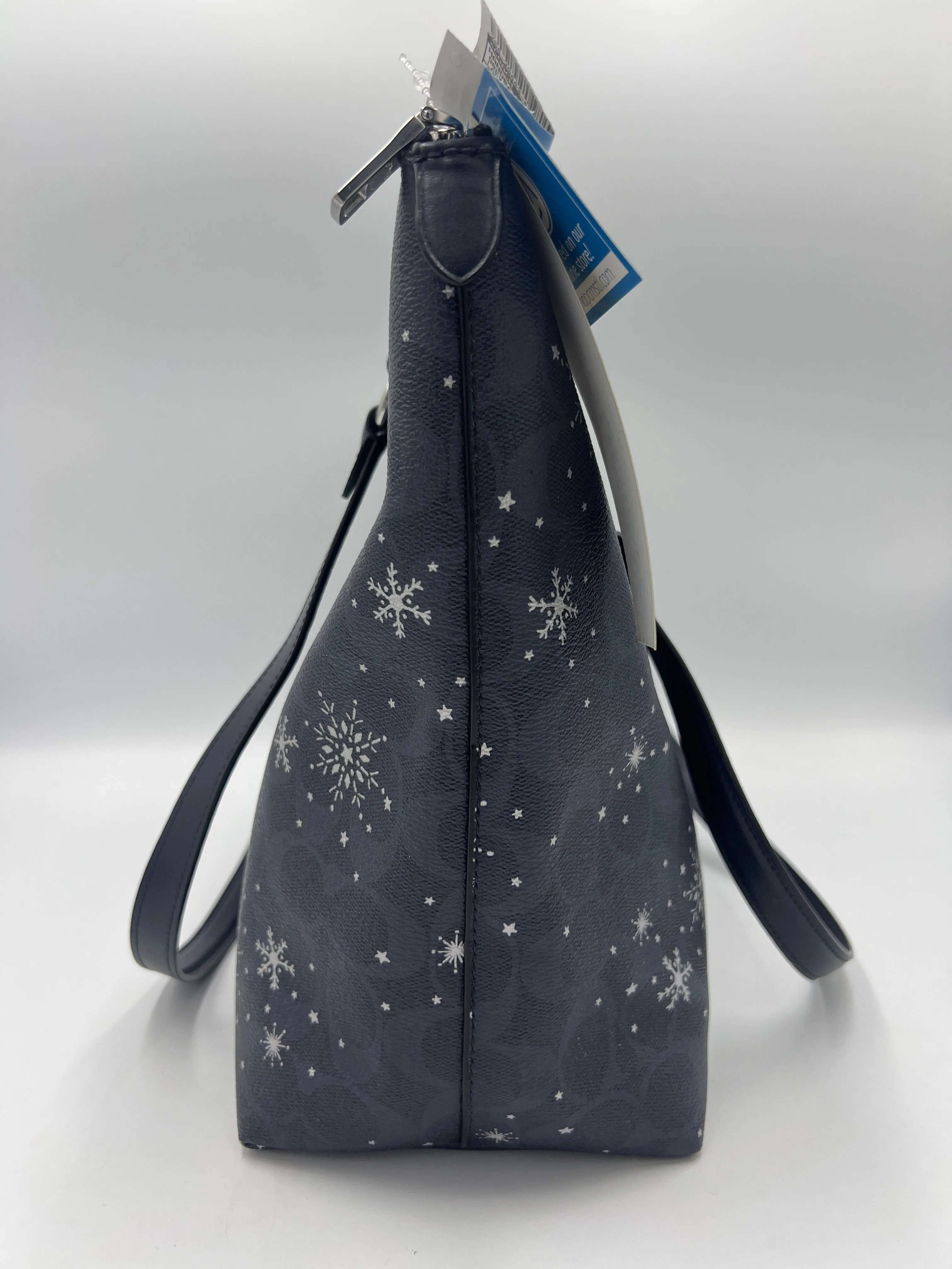 Coach Snowflake Zip-Top Tote  Size: Large