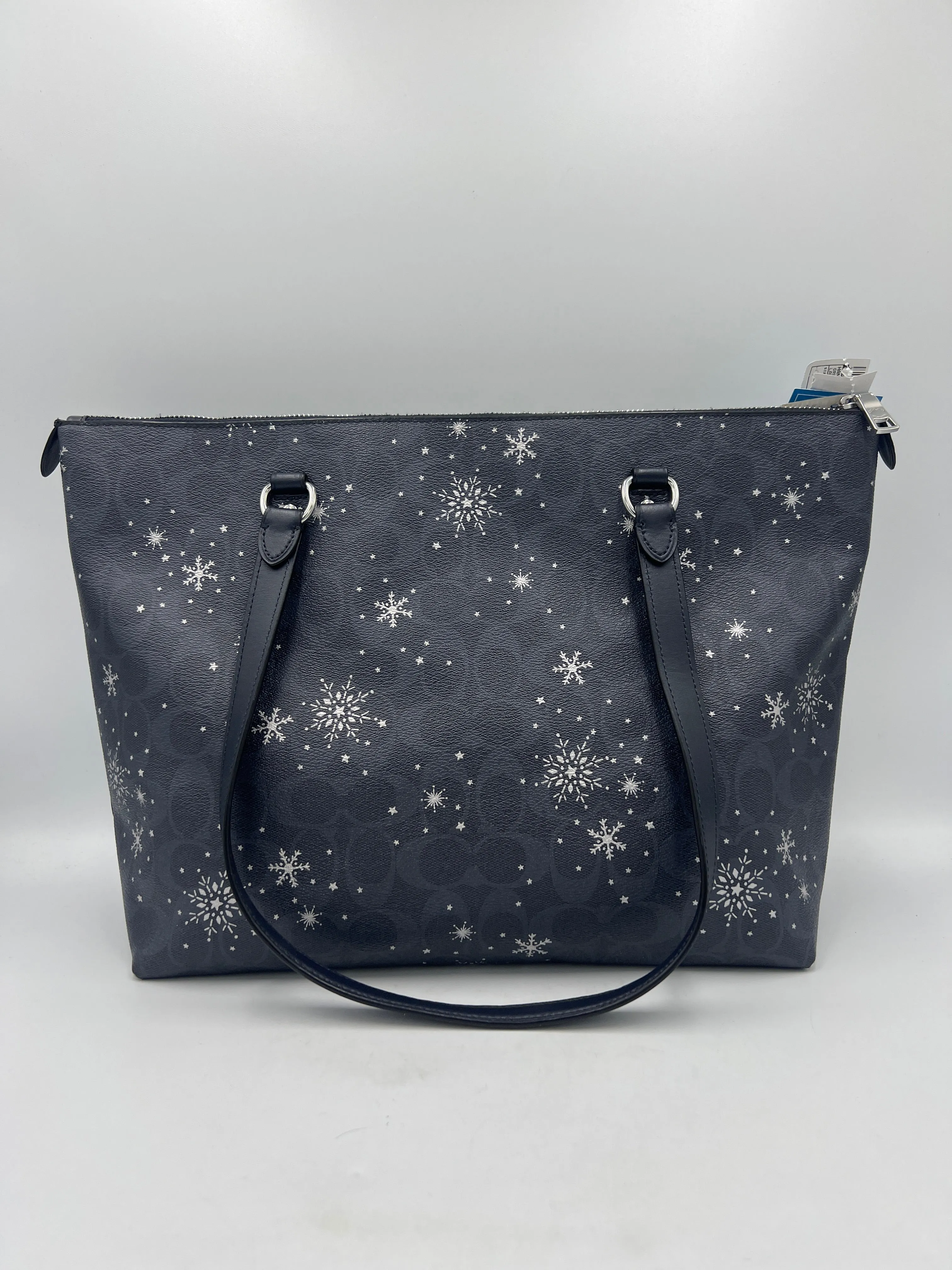 Coach Snowflake Zip-Top Tote  Size: Large