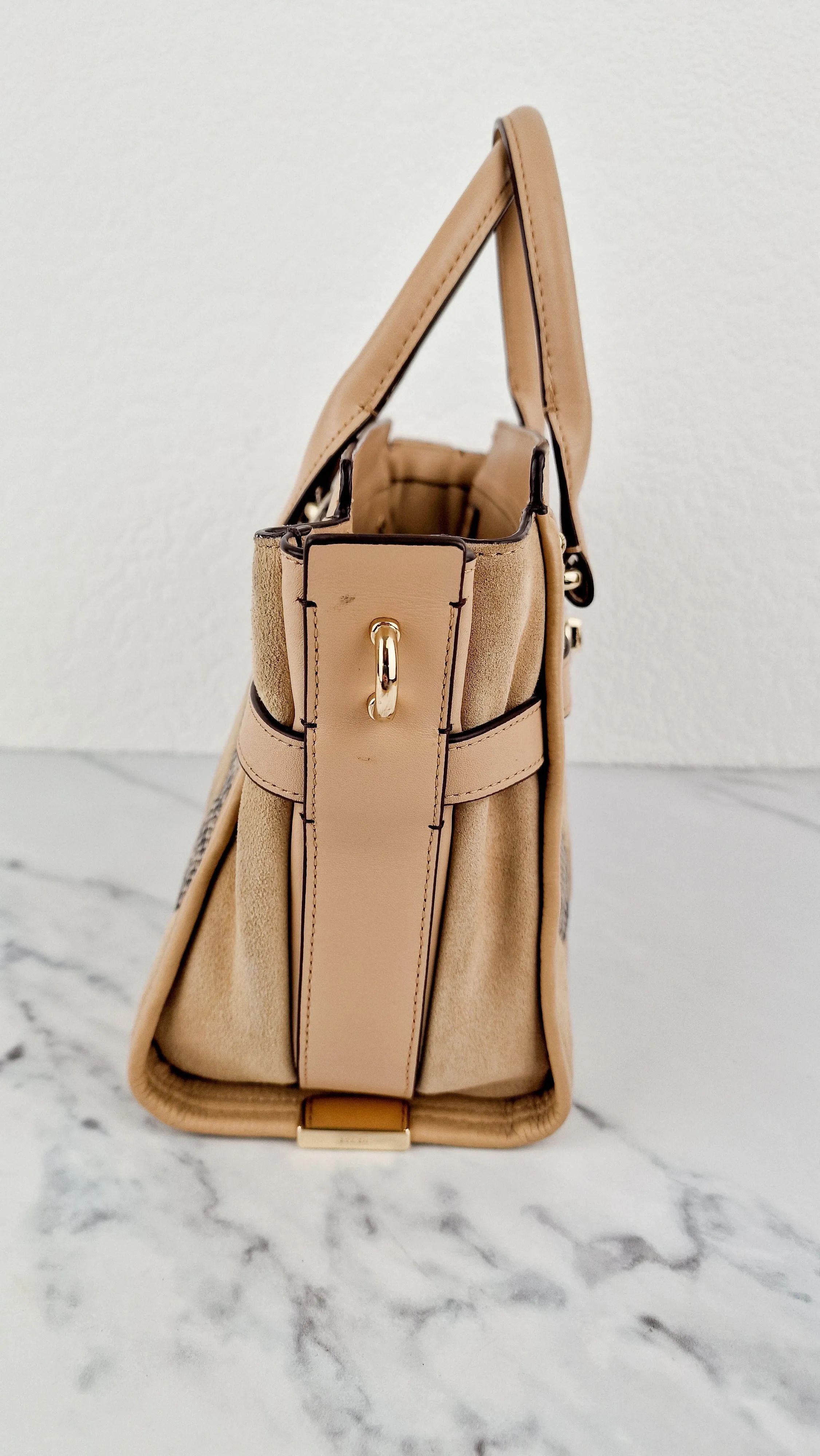 Coach Swagger 27 Patchwork Beechwood Patchwork & Snake Embossed Leather & Suede - Coach 37188