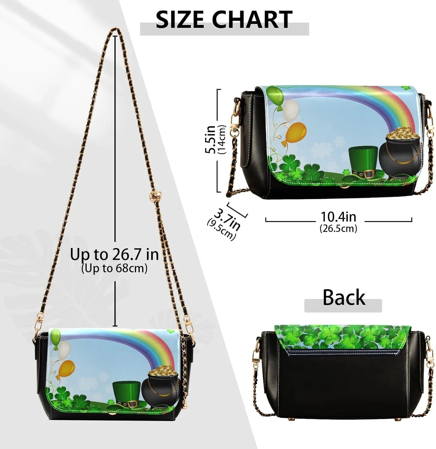 Crossbody Bags for Women Trendy Women's Black Shoulder Bag Small PU Leather Flap Cross Body Bag Handbags