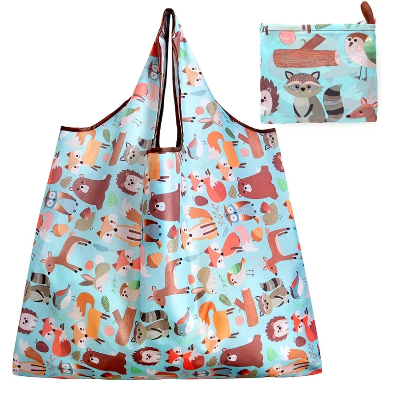 Cute Print Large Eco Tote Bags