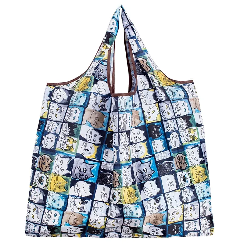 Cute Print Large Eco Tote Bags