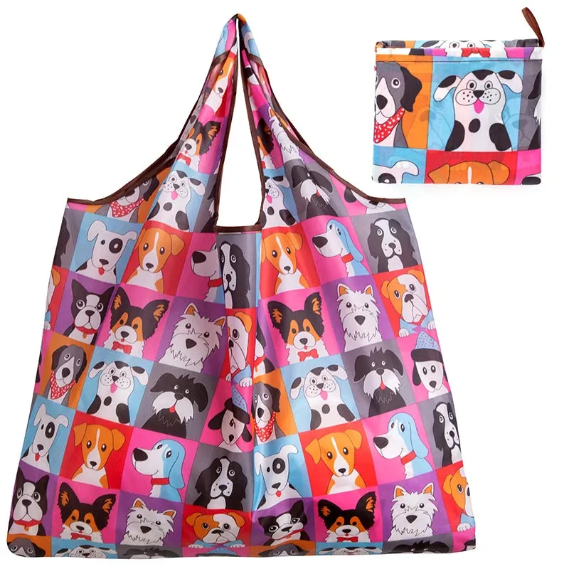 Cute Print Large Eco Tote Bags