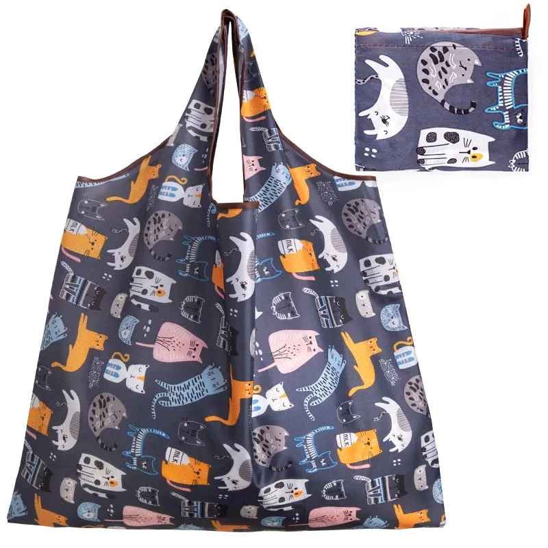 Cute Print Large Eco Tote Bags