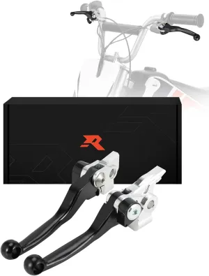 Dirt Bike Foldable Clutch Brake Levers,Forged Pivot Handle Clutch Breakaway Lever for Dirtbike SX SXF XC XCW EXC TPI XCFW EXCF 125-500-Black