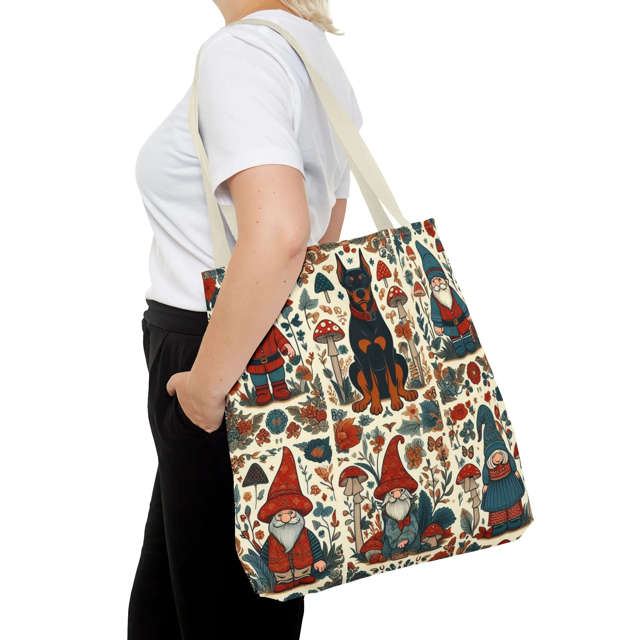 Doberman and Gnomes - Tote Bag (AOP)