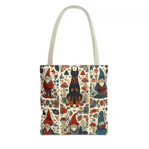 Doberman and Gnomes - Tote Bag (AOP)
