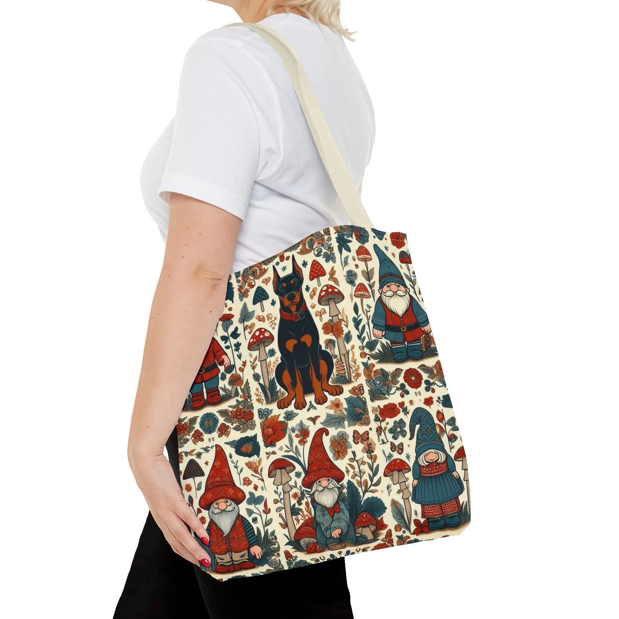 Doberman and Gnomes - Tote Bag (AOP)