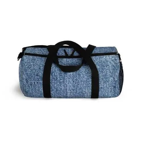 Duffel Bags, Deep Blue Denim Style Bag