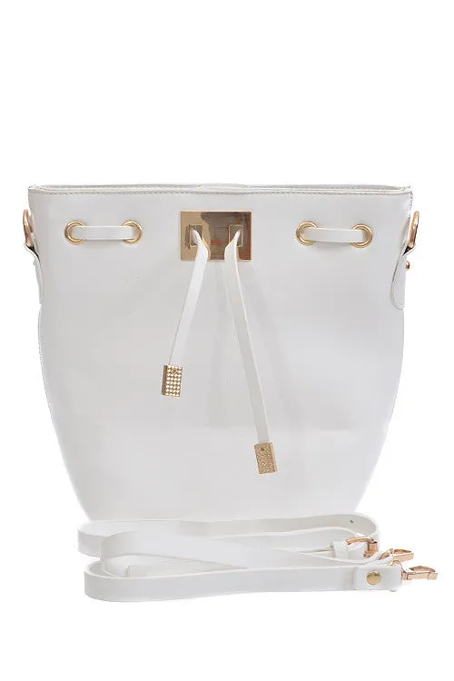 Elegant White Gold Clutch