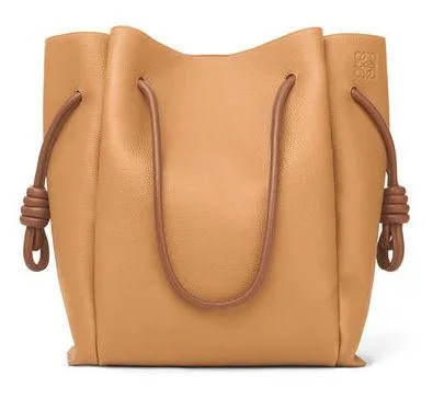 Flamenco Knot Tote Bag Light Caramel/Tan