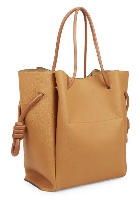 Flamenco Knot Tote Bag Light Caramel/Tan