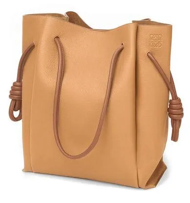 Flamenco Knot Tote Bag Light Caramel/Tan