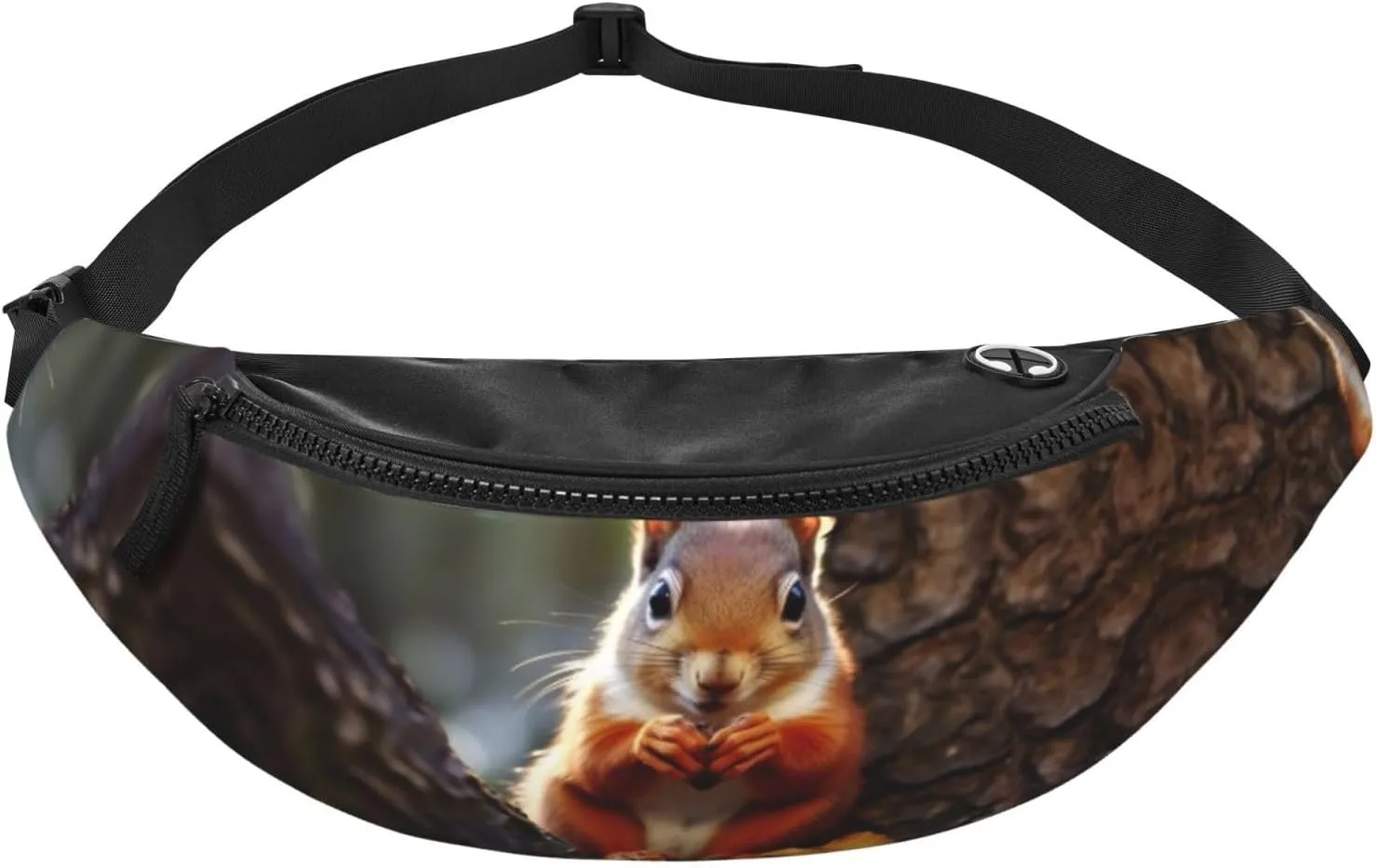 Funny Squirrel Print Fanny Pack/Waist Bag For Festival Rave Hiking Running Cycling