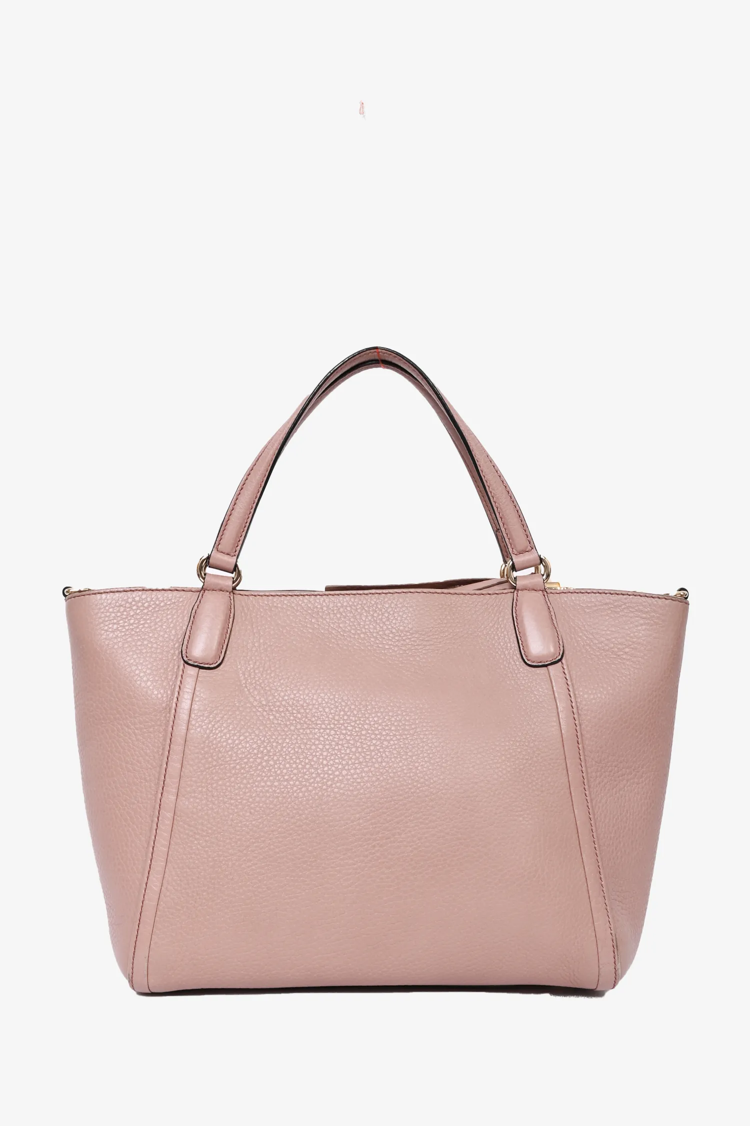 Gucci Beige Leather Soho Top Handle Bag with Strap
