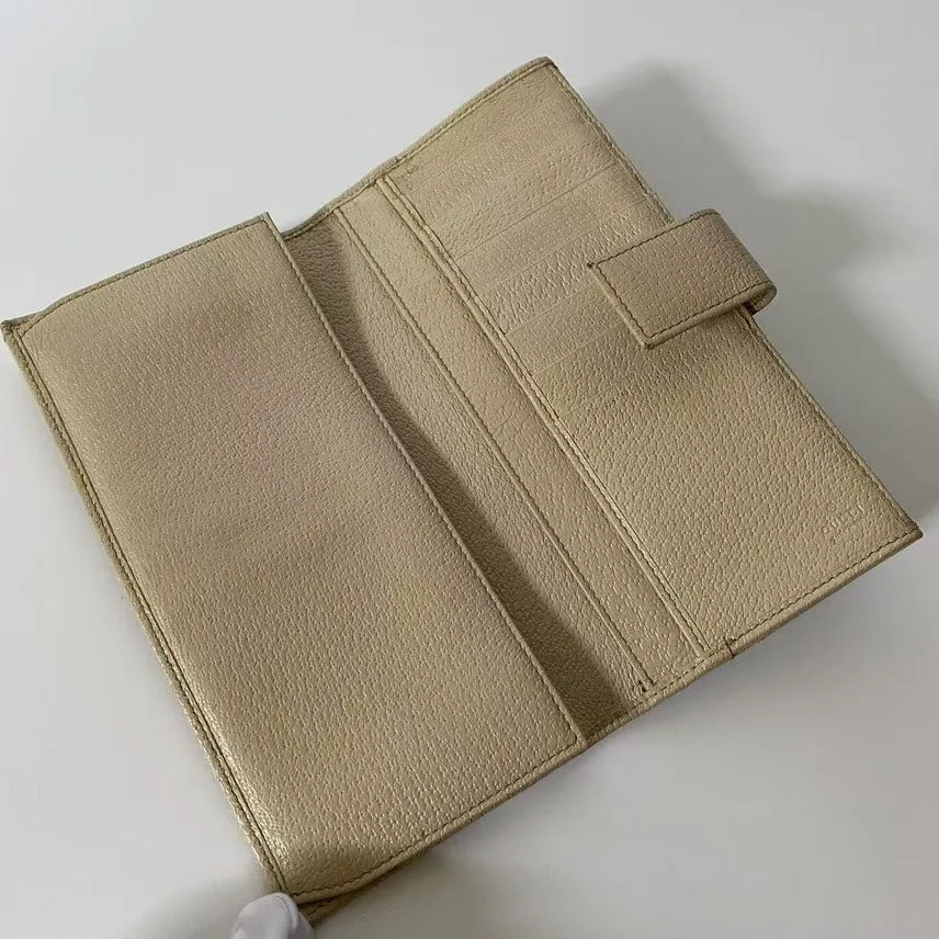 Gucci GG Supreme Beige Canvas Wallet