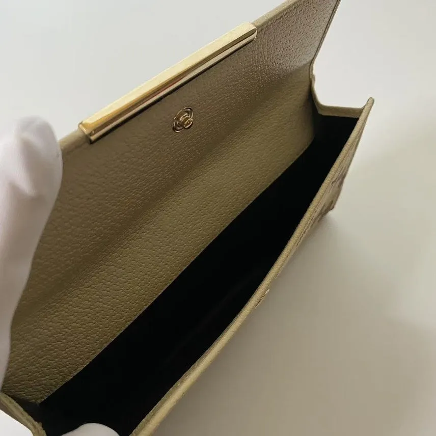 Gucci GG Supreme Beige Canvas Wallet