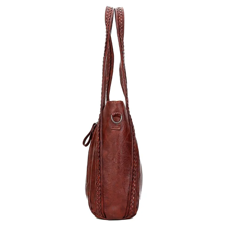 Gykaeo Luxury Handbags Women Bags Designer Vintage Tote Bag Ladies PU