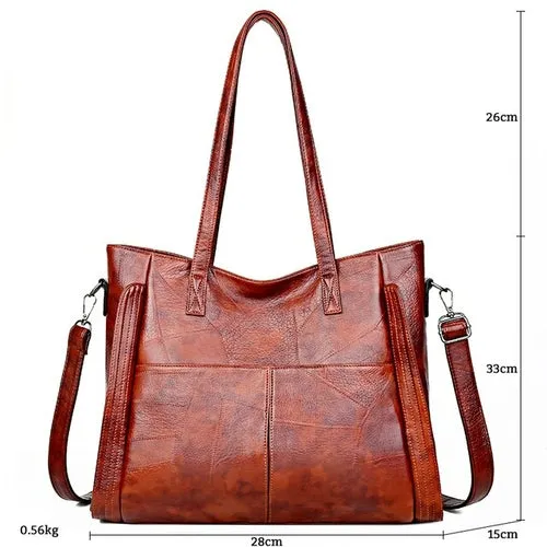 Gykaeo Luxury Handbags Women Bags Designer Vintage Tote Bag Ladies PU