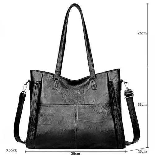 Gykaeo Luxury Handbags Women Bags Designer Vintage Tote Bag Ladies PU