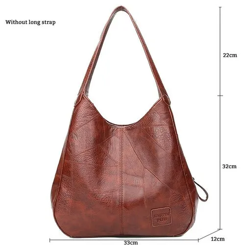 Gykaeo Luxury Handbags Women Bags Designer Vintage Tote Bag Ladies PU