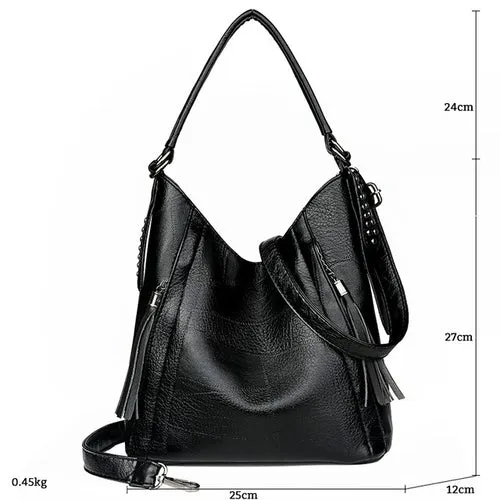 Gykaeo Luxury Handbags Women Bags Designer Vintage Tote Bag Ladies PU
