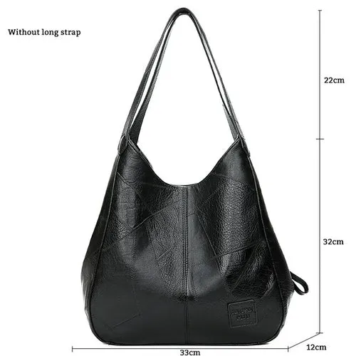 Gykaeo Luxury Handbags Women Bags Designer Vintage Tote Bag Ladies PU