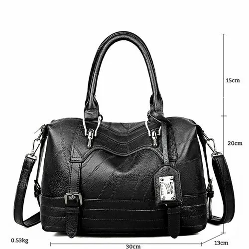 Gykaeo Luxury Handbags Women Bags Designer Vintage Tote Bag Ladies PU
