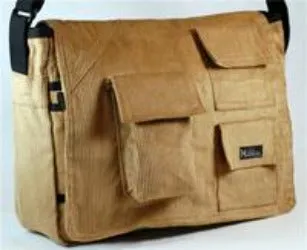 Hemp Corduroy Urban Book Bag