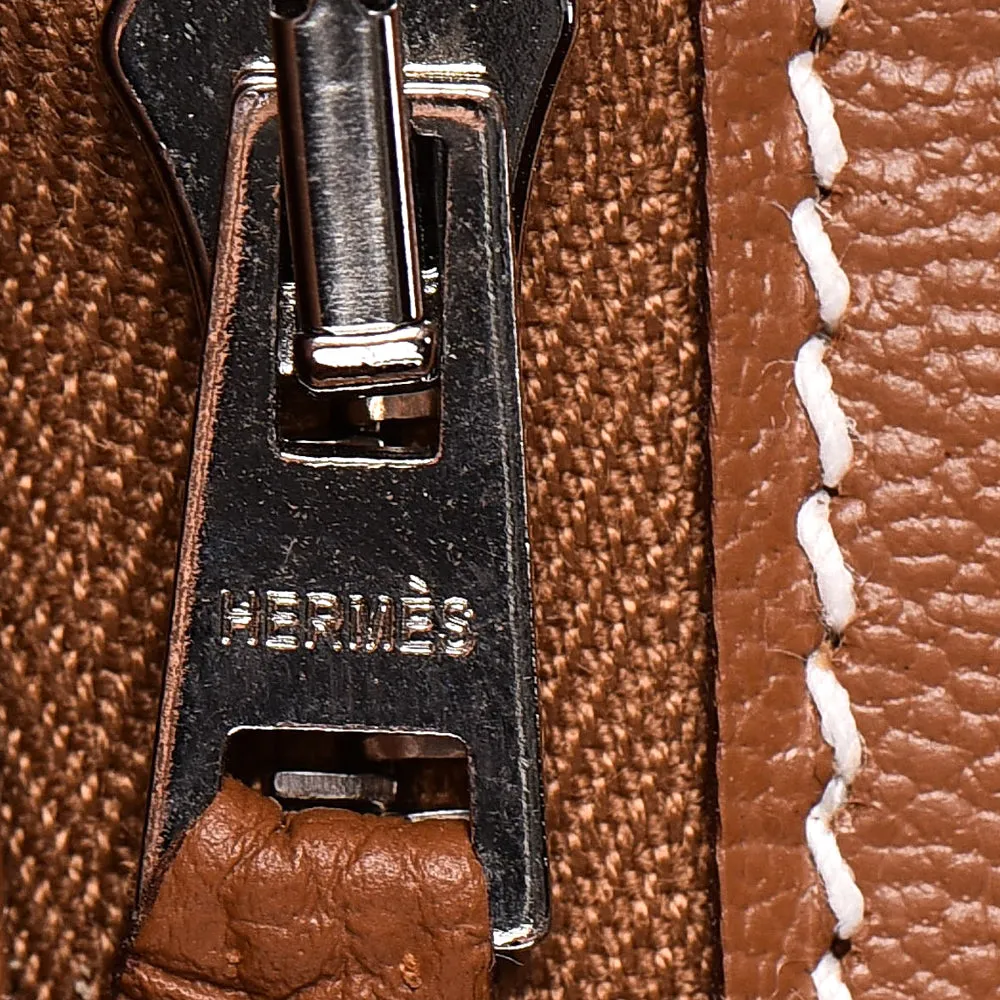 Hermes Gold Togo Leather Palladium Plated Mini Birkin 25 Bag