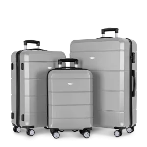 Jetset 3pc Suitcase Set in Silver
